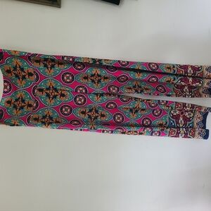 Size Large colorful pull on pants